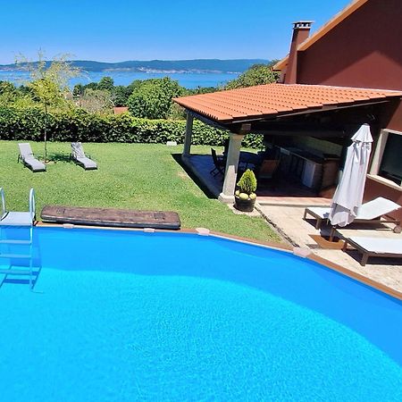 Chalet Rural 400 m playa piscina barbacoa chimenea Bueu Esterno foto